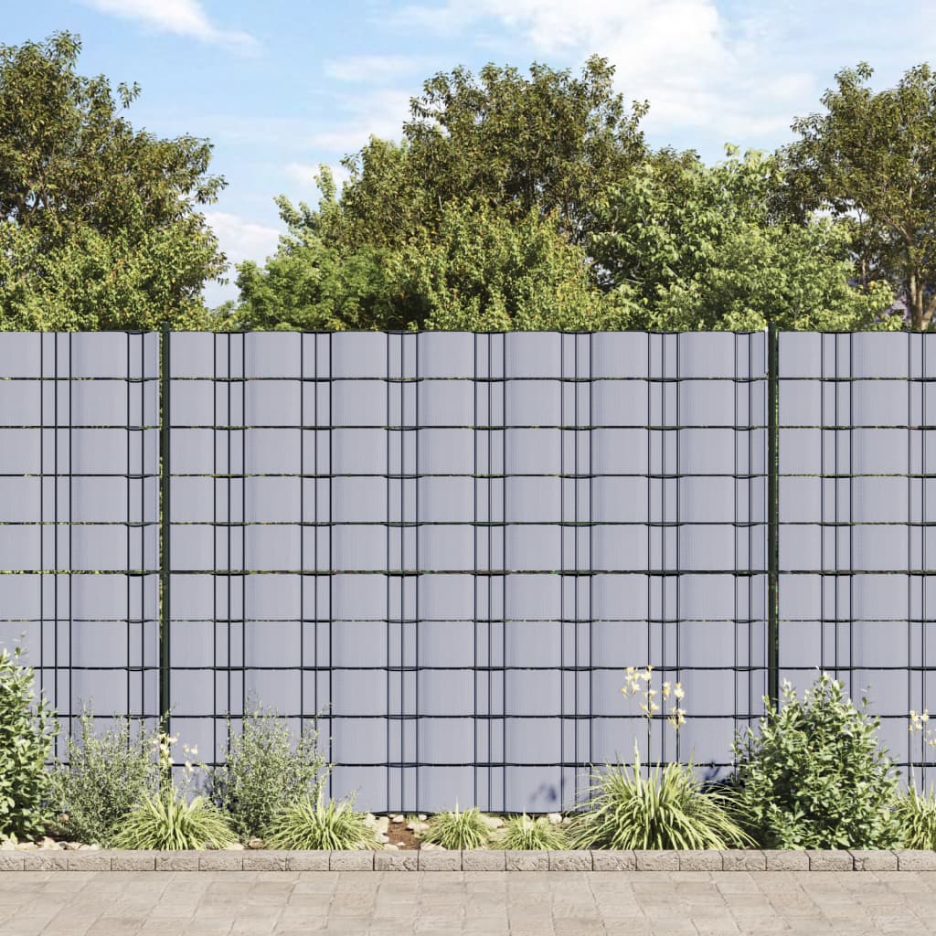 Garden Privacy Screen PVC 229.7'x0.6'Light Gray