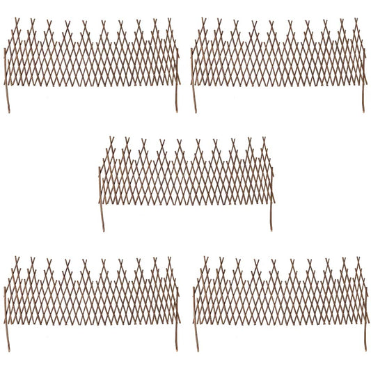 Willow Trellis Fence 5 pcs 170x37 cm