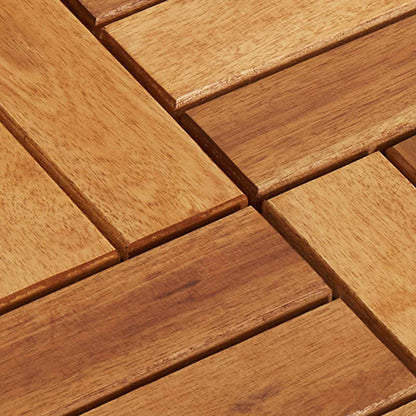 Decking Tile 10 pcs Brown 11.81 x 11.81 in Acacia Hardwood