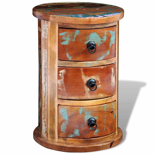 Storage Cabinet | Multicoloured | Reclaimed solid wood, Iron | Small