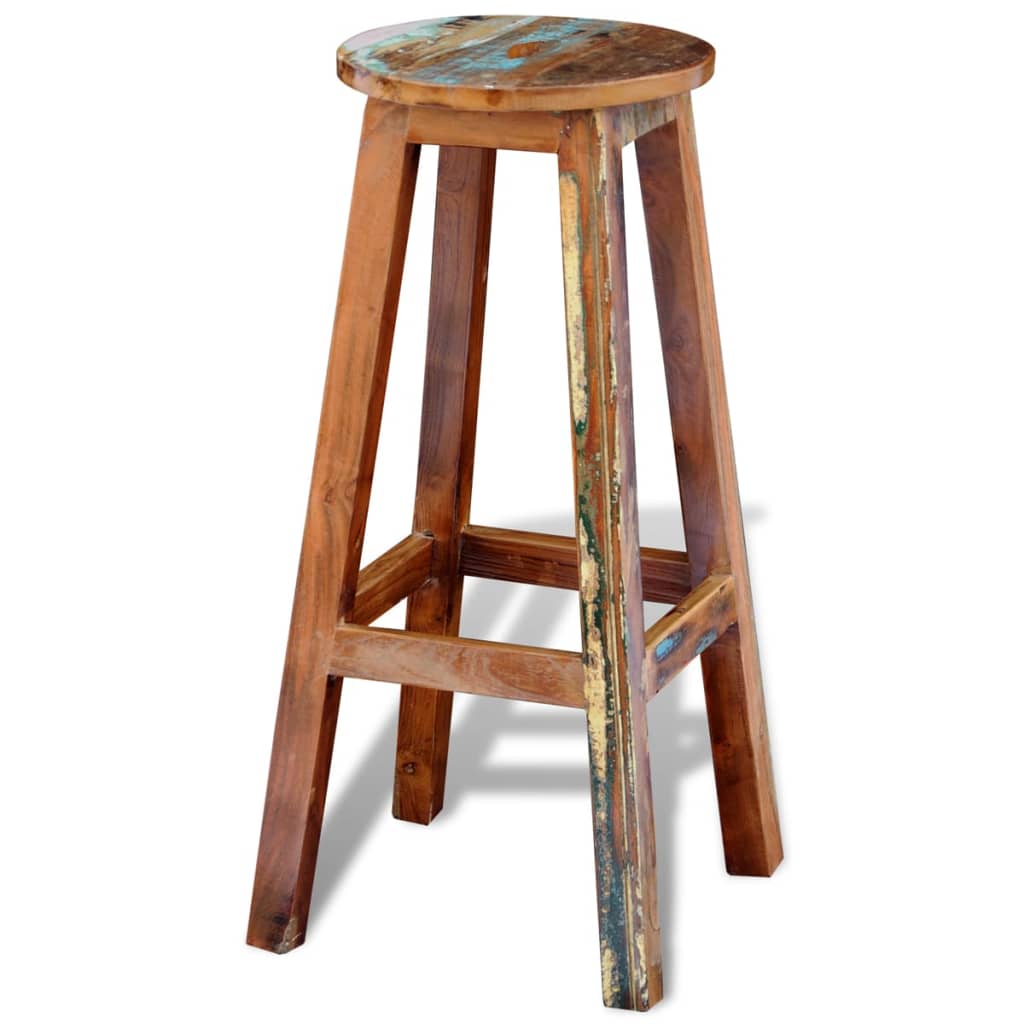 Bar Stool Solid Reclaimed Wood