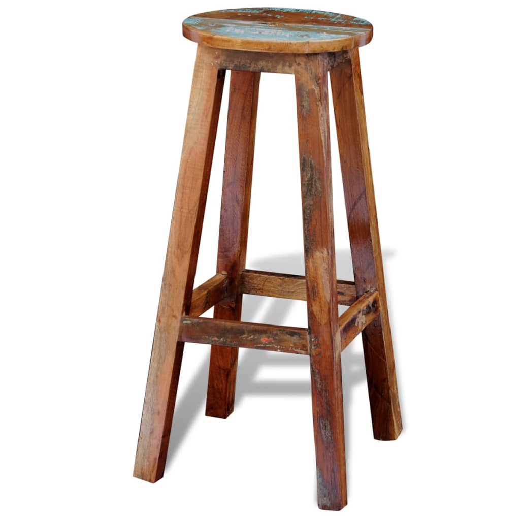 Bar Stool Solid Reclaimed Wood