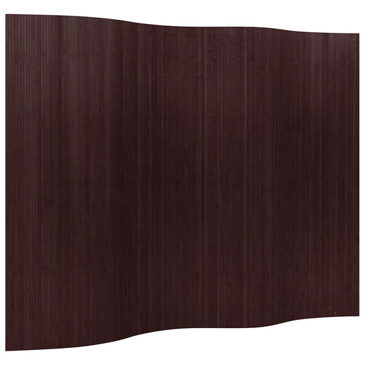 Room Divider Bamboo Dark Brown Width 250 cm Height 165 cm
