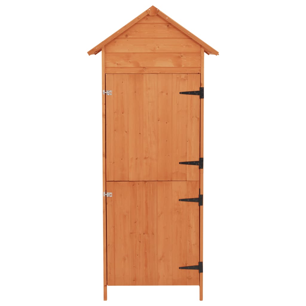 Garden Storage Cabinet Brown 42.5x64x190 cm