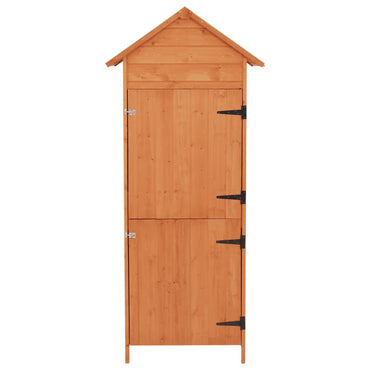 Garden Storage Cabinet Brown 42.5x64x190 cm