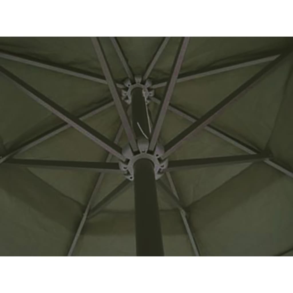 Garden Parasol | Green | Aluminium, Steel, Plastic, Polyester | Large