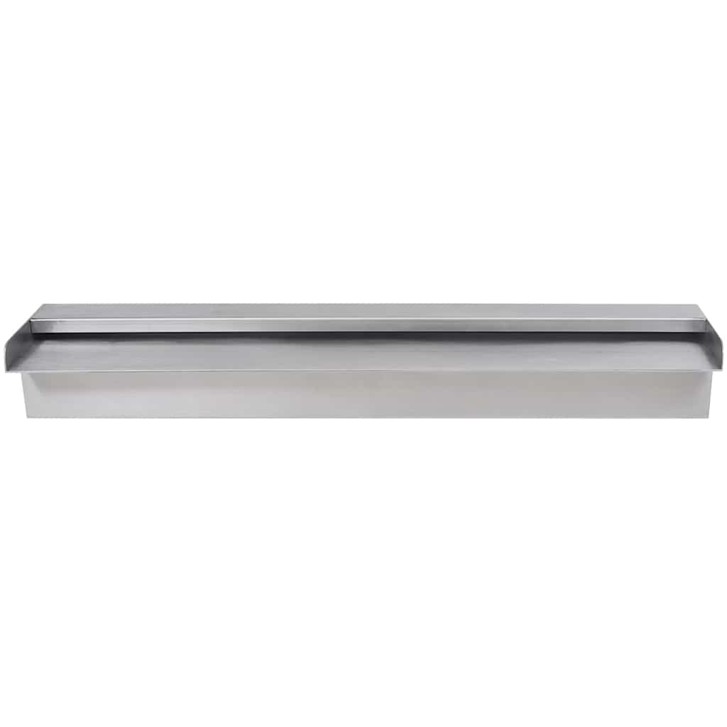 Rectangular Waterfall Pool Fountain Stainless Steel 23.6