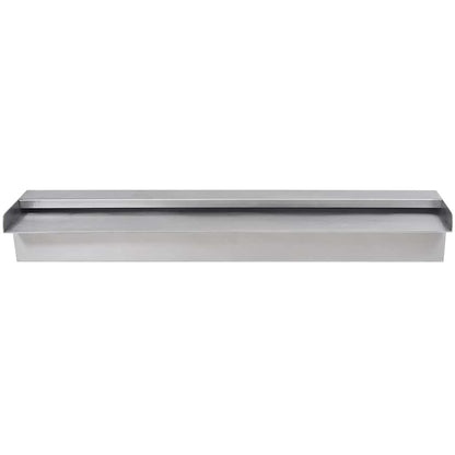 Rectangular Waterfall Pool Fountain Stainless Steel 23.6