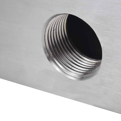 Rectangular Waterfall Pool Fountain Stainless Steel 23.6