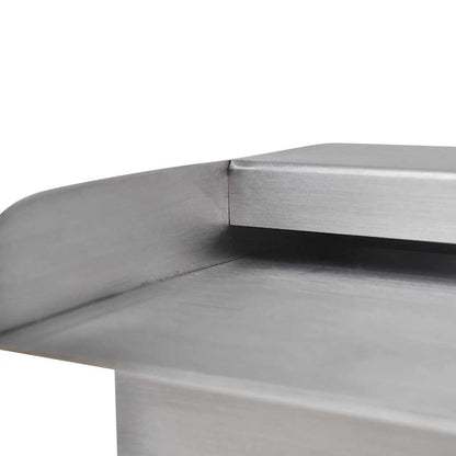 Rectangular Waterfall Pool Fountain Stainless Steel 23.6