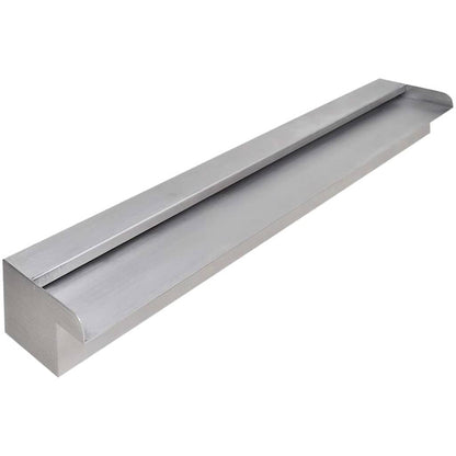 Rectangular Waterfall Pool Fountain Stainless Steel 35.4