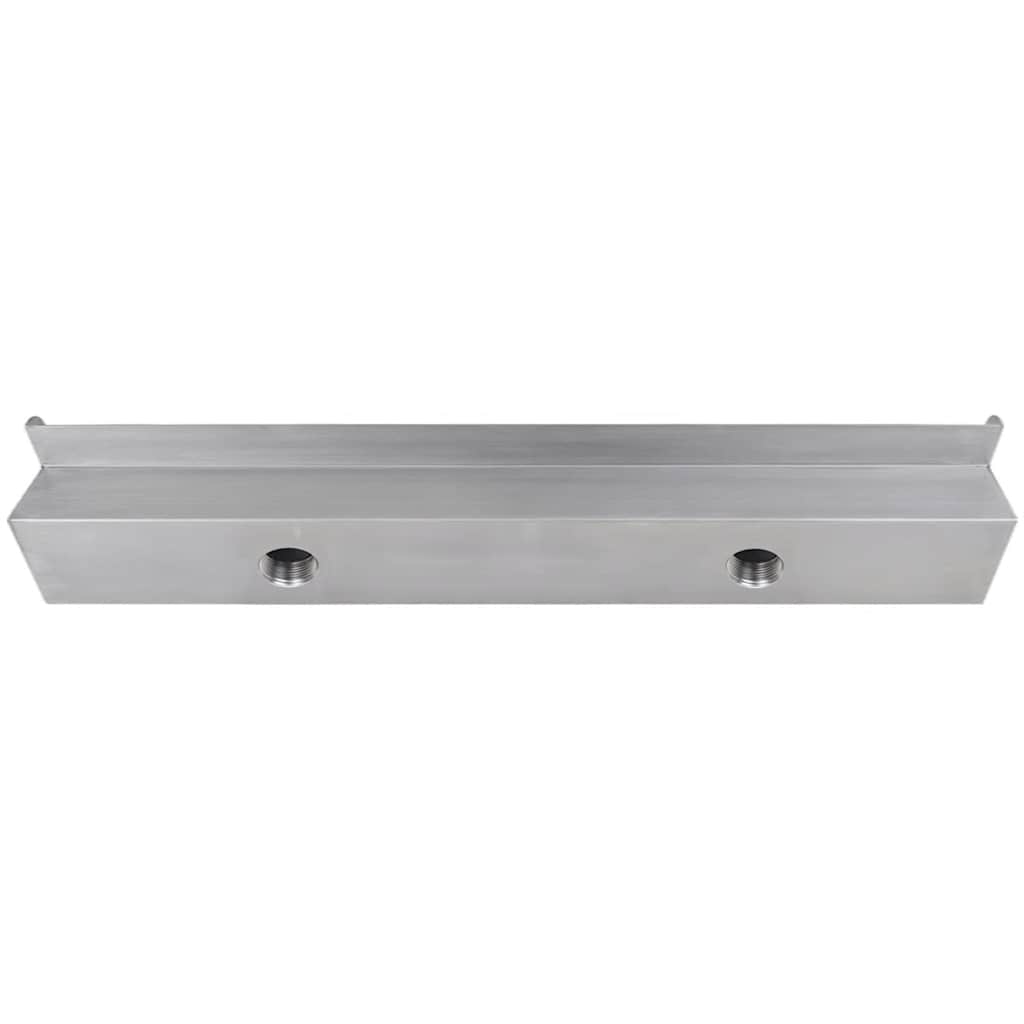 Rectangular Waterfall Pool Fountain Stainless Steel 35.4