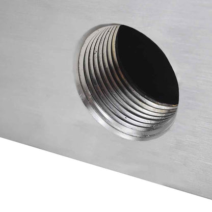 Rectangular Waterfall Pool Fountain Stainless Steel 35.4