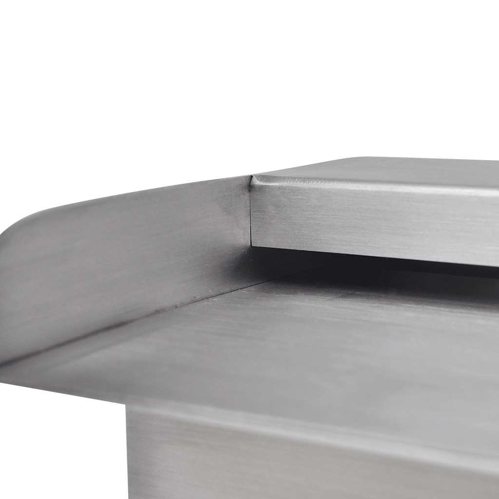 Rectangular Waterfall Pool Fountain Stainless Steel 35.4