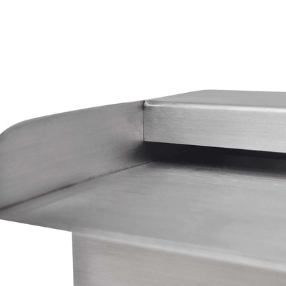 Rectangular Waterfall Pool Fountain Stainless Steel 35.4