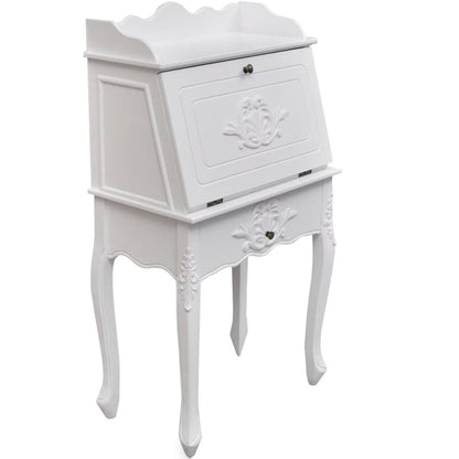 Desk | White | MDF and Pinewood | 60 x 36.4 x 111 cm | Desk | Rectangular