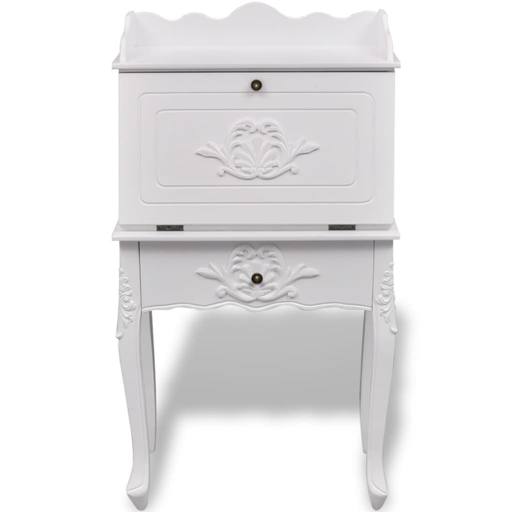 Desk | White | MDF and Pinewood | 60 x 36.4 x 111 cm | Desk | Rectangular