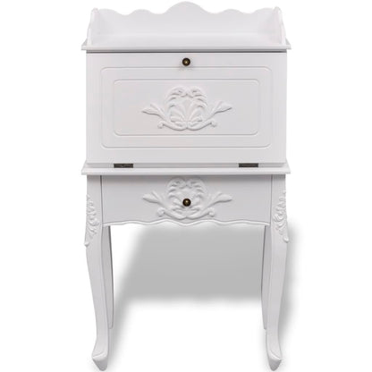 Desk | White | MDF and Pinewood | 60 x 36.4 x 111 cm | Desk | Rectangular