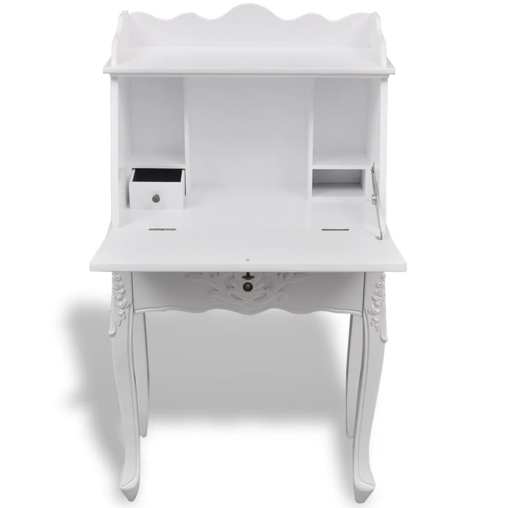 Desk | White | MDF and Pinewood | 60 x 36.4 x 111 cm | Desk | Rectangular