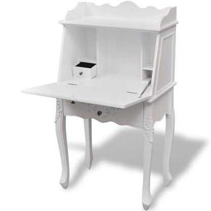 Desk | White | MDF and Pinewood | 60 x 36.4 x 111 cm | Desk | Rectangular