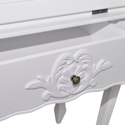 Desk | White | MDF and Pinewood | 60 x 36.4 x 111 cm | Desk | Rectangular