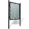 Black Single Door Fence Gate 39.4"x49.2"