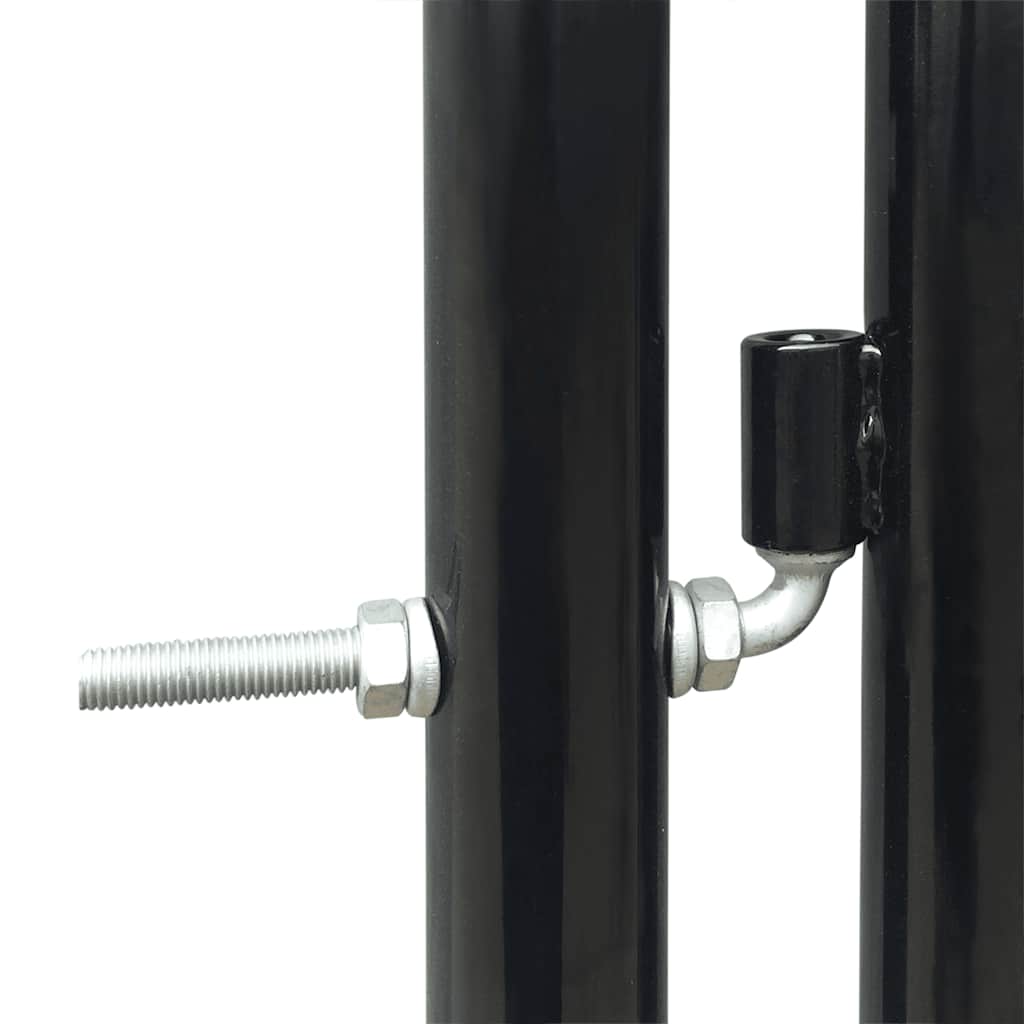 Black Single Door Fence Gate 100x100 cm