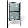 Black Single Door Fence Gate 39.4"x78.7"