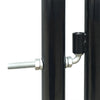Black Single Door Fence Gate 39.4"x78.7"