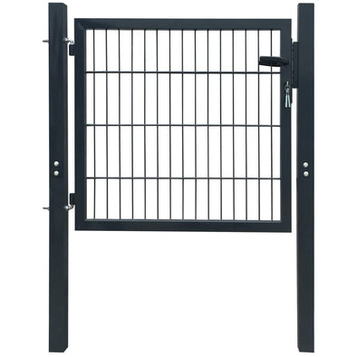 2D Fence Gate (Single) Anthracite Gray 41.7"x51.2"