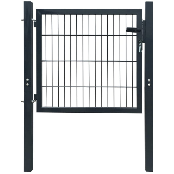 2D Fence Gate (Single) Anthracite Gray 41.7"x51.2"