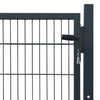 2D Fence Gate (Single) Anthracite Gray 41.7"x51.2"