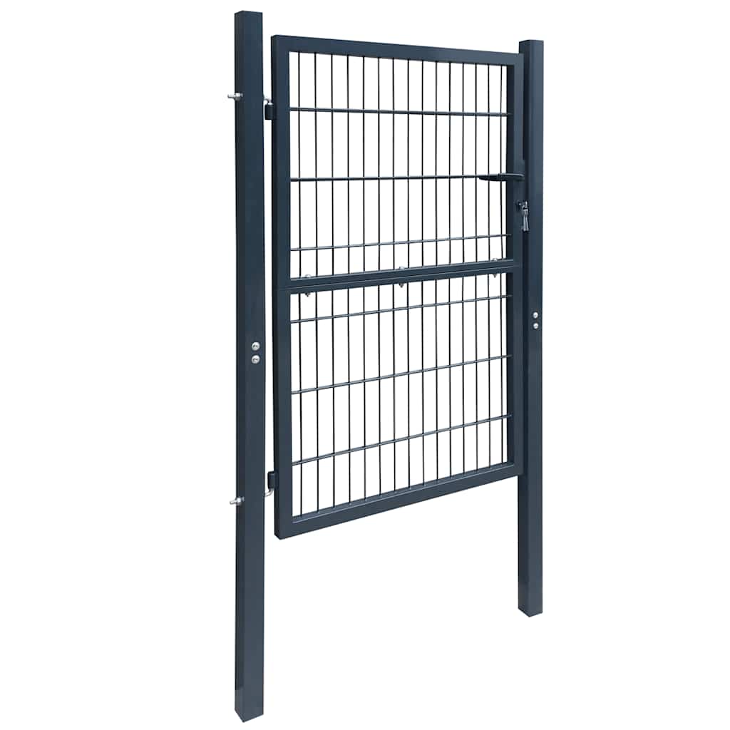 2D Fence Gate (Single) Anthracite Grey 39.4x55.1"
