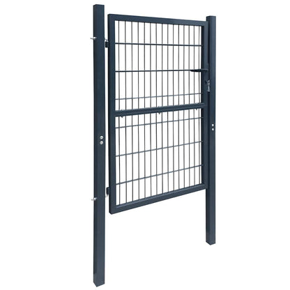 2D Fence Gate (Single) Anthracite Grey 39.4x55.1"