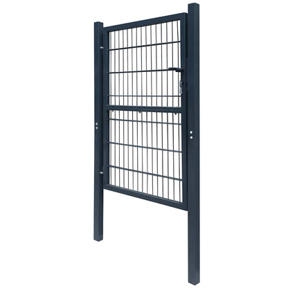 2D Fence Gate (Single) Anthracite Grey 39.4x55.1"