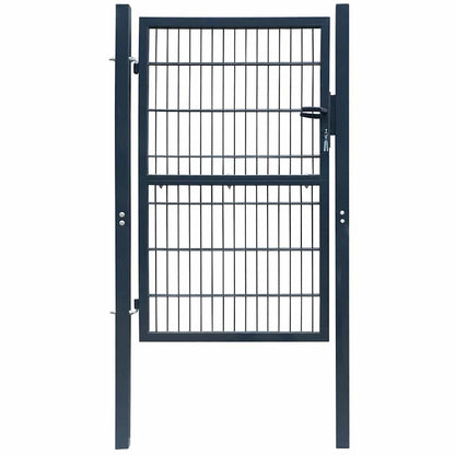 2D Fence Gate (Single) Anthracite Grey 100x160 cm