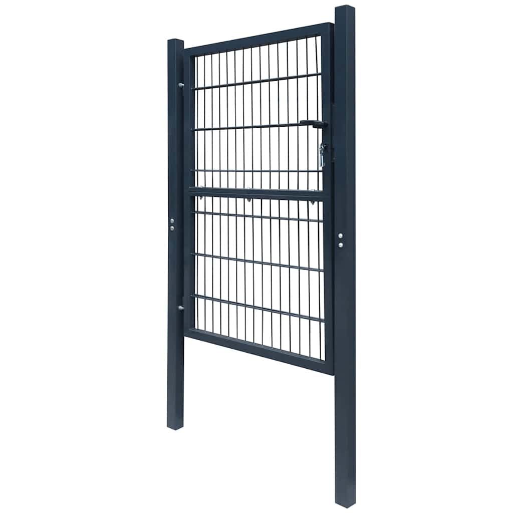 2D Fence Gate (Single) Anthracite Grey 100x160 cm