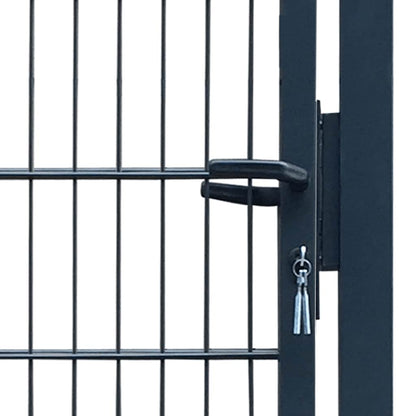 2D Fence Gate (Single) Anthracite Grey 100x160 cm