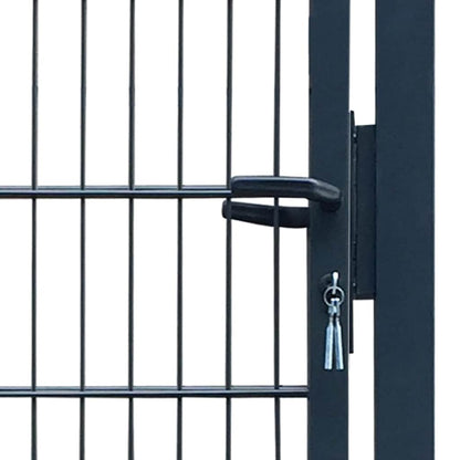 2D Fence Gate (Single) Anthracite Grey 100x180 cm
