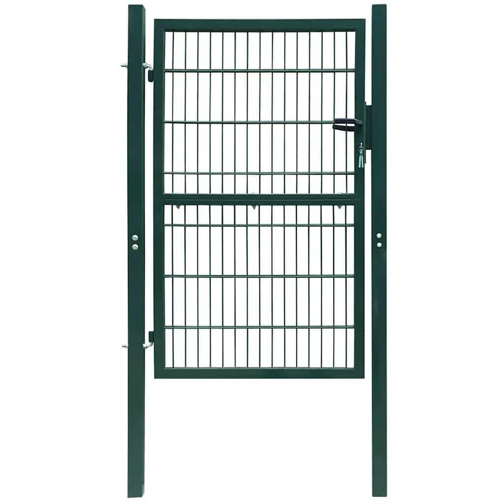 2D Fence Gate (Single) Green 39.4x47.2"