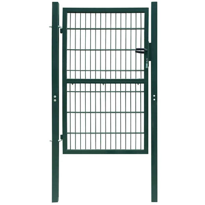 2D Fence Gate (Single) Green 39.4x47.2"