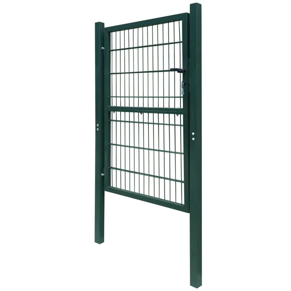2D Fence Gate (Single) Green 39.4x47.2"