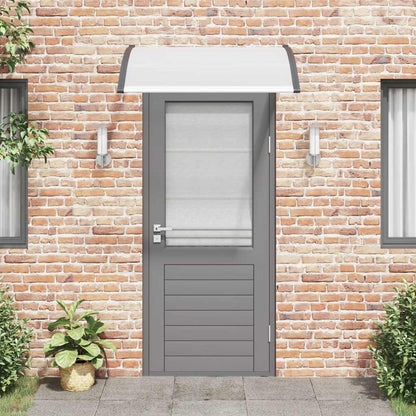 Door Canopy Black brackets and transparent sheets
