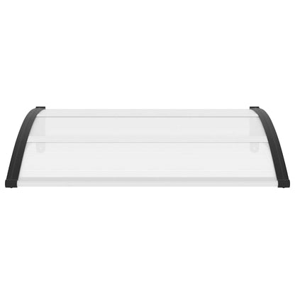 Door Canopy Black brackets and transparent sheets