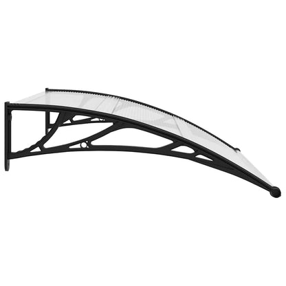 Door Canopy Black brackets and transparent sheets