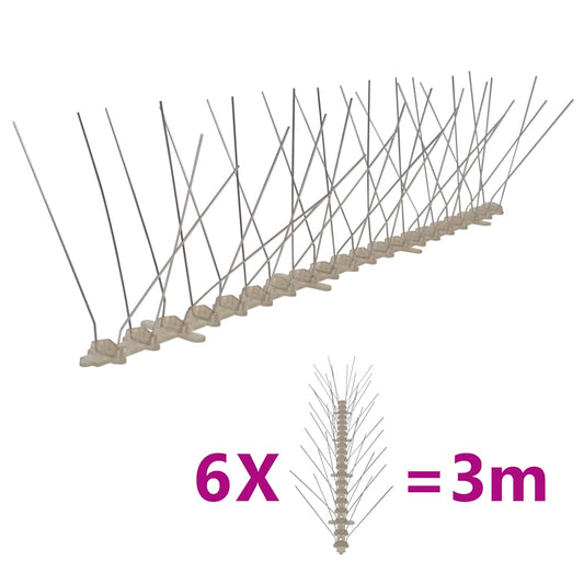 Bird & Pigeon Spikes Set | Transparent and Grey