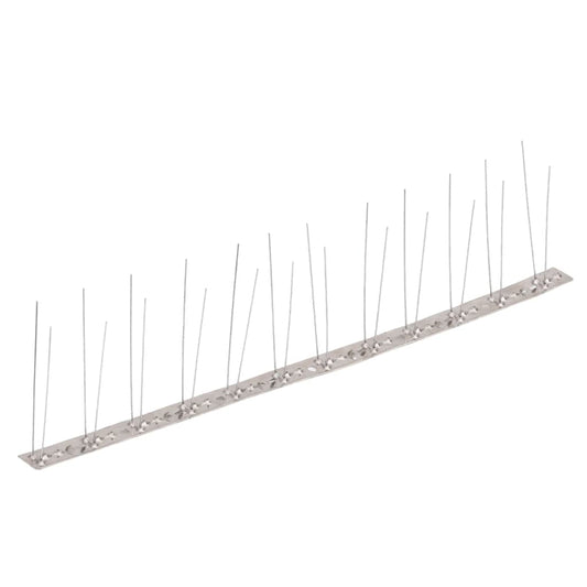 2-row Stainless Steel Bird & Pigeon Spikes Set of 6 3 m
