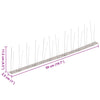 2-row Stainless Steel Bird & Pigeon Spikes Set of 6 3 m