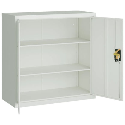 Filing Cabinet Gray Steel Medium Filing Cabinet Rectangular