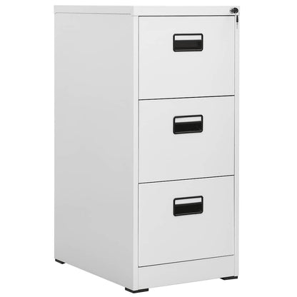 Filing Cabinet Light Grey 46x62x102,5 cm Steel